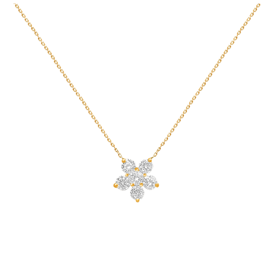 Classic Flower Necklace - 925 Silver