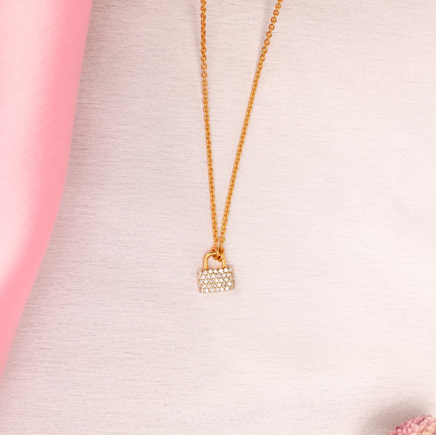 Lock Necklace - Fine Silver