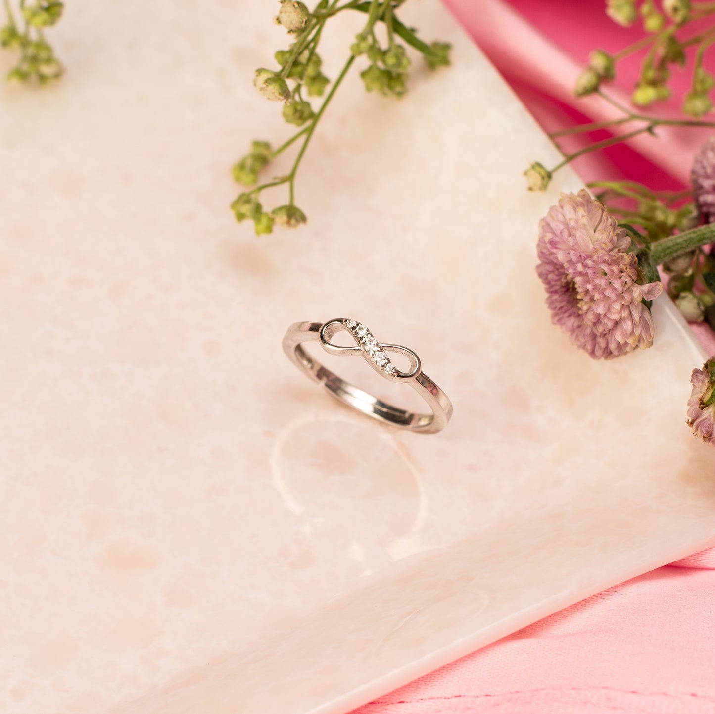Infinity Ring - Fine Silver