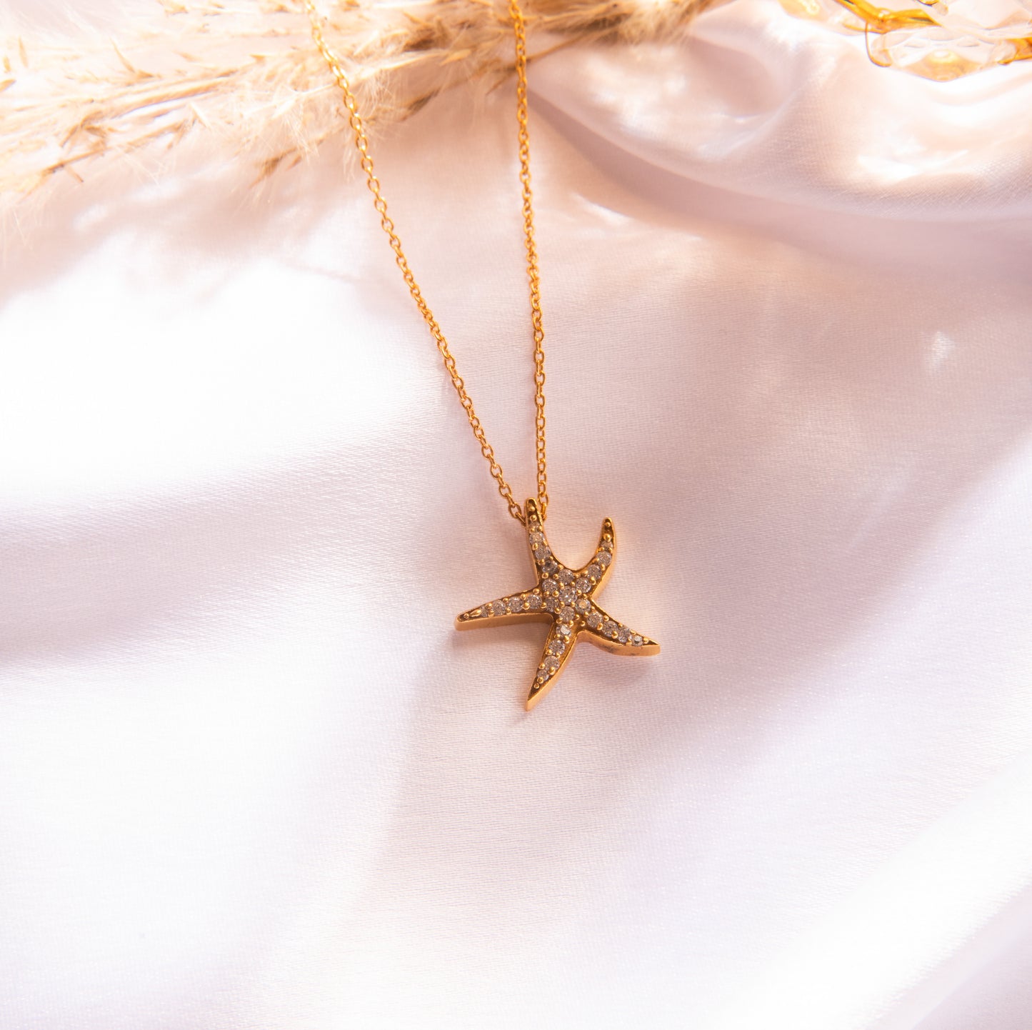 Starfish Necklace - Fine Silver