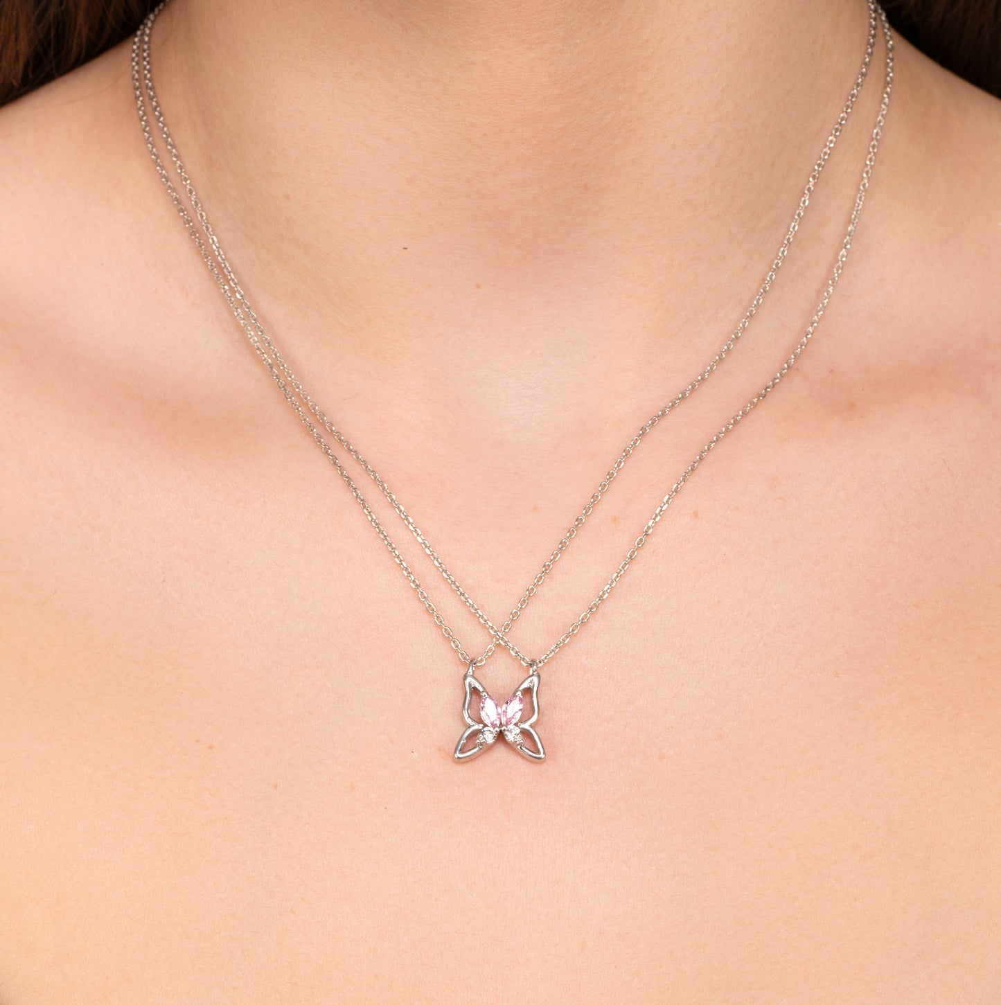 BFF Butterfly Pendants (Set of 2) - 925 Silver