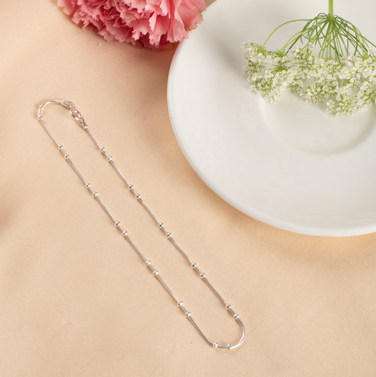 Scattered Locks Anklet - 925 Silver