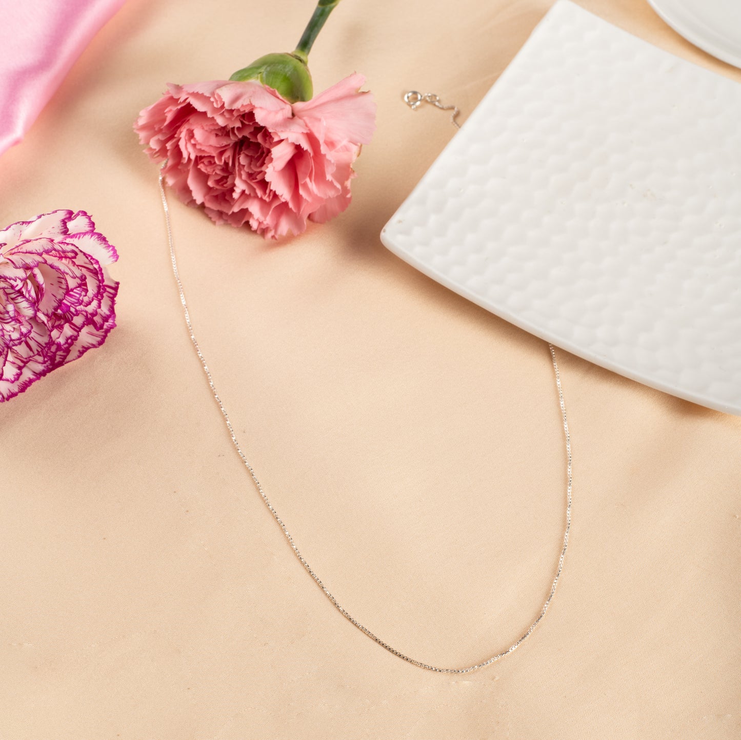 Box Neck Chain - 925 Silver