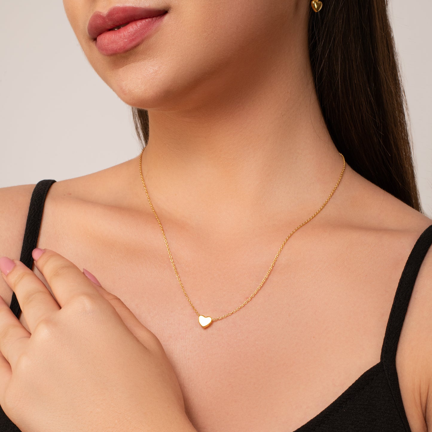 Minimalistic Heart Necklace - 925 Silver