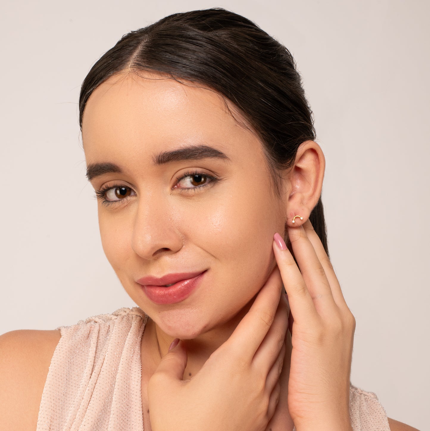 Lightning & Rainbow Stud Earrings - 925 Silver