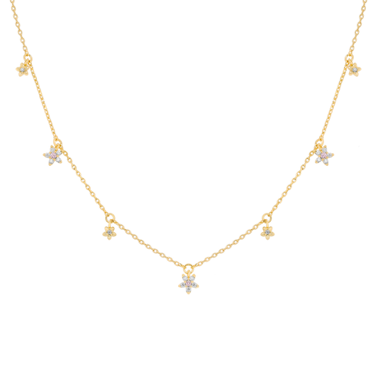 Flower Galaxy Necklace - 925 Silver - Limited Edition Drop