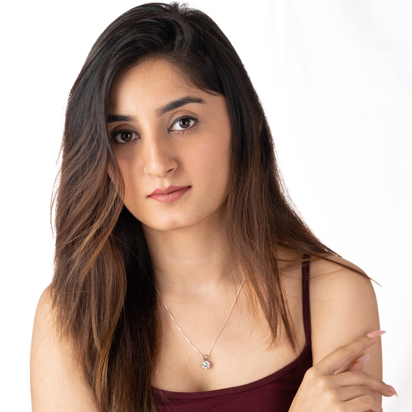 Classic Chic Solitaire Pendant - 925 Silver