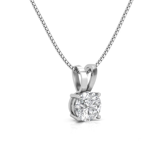 Classic Chic Solitaire Pendant - 925 Silver