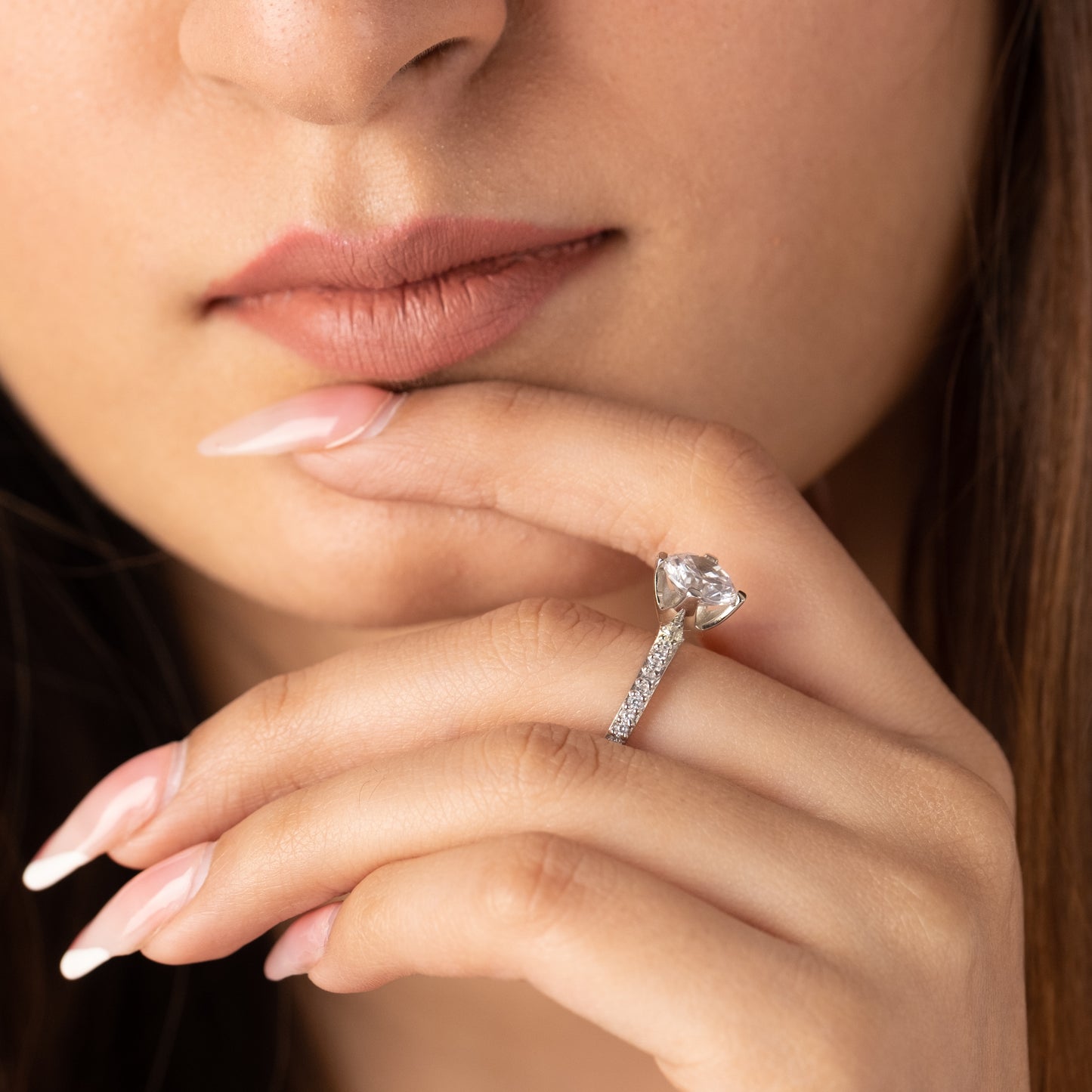 Proposal Solitaire Ring - Fine Silver