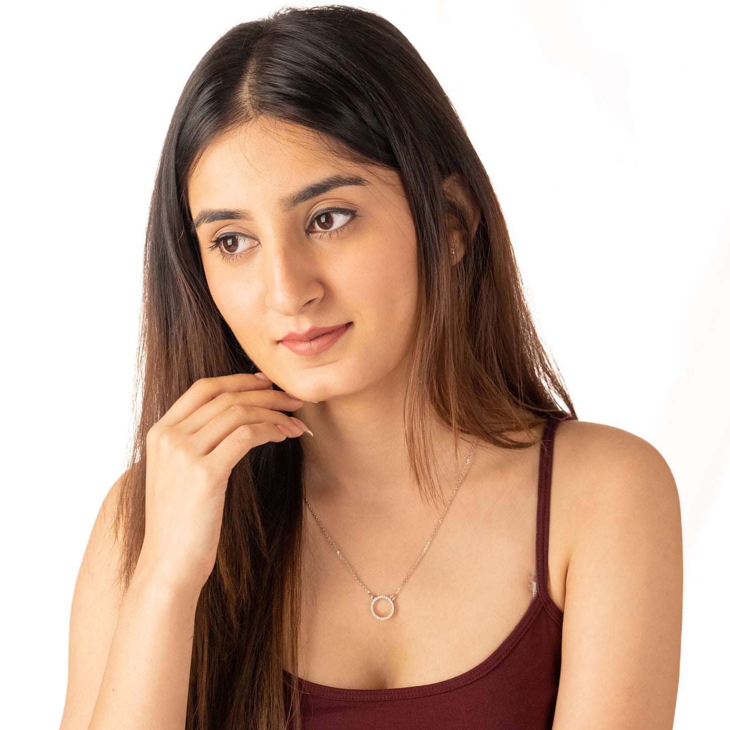 Eternity Necklace - Fine Silver
