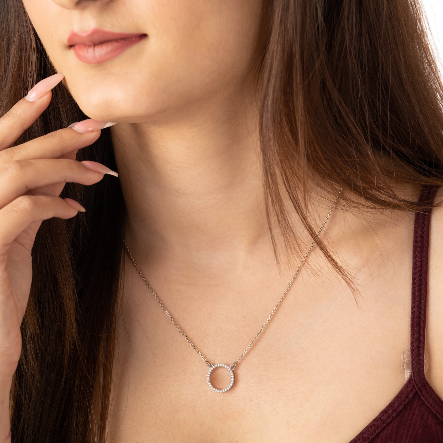 Eternity Necklace - Fine Silver