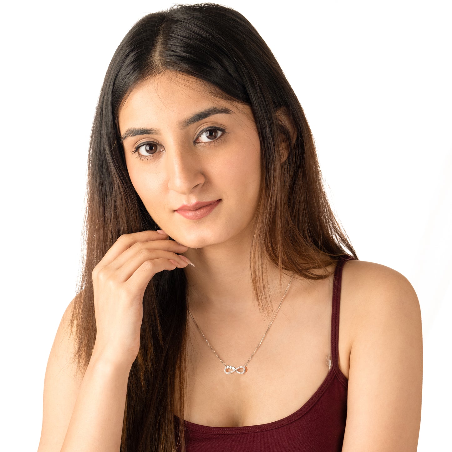 Infinity Heart Necklace - 925 Silver