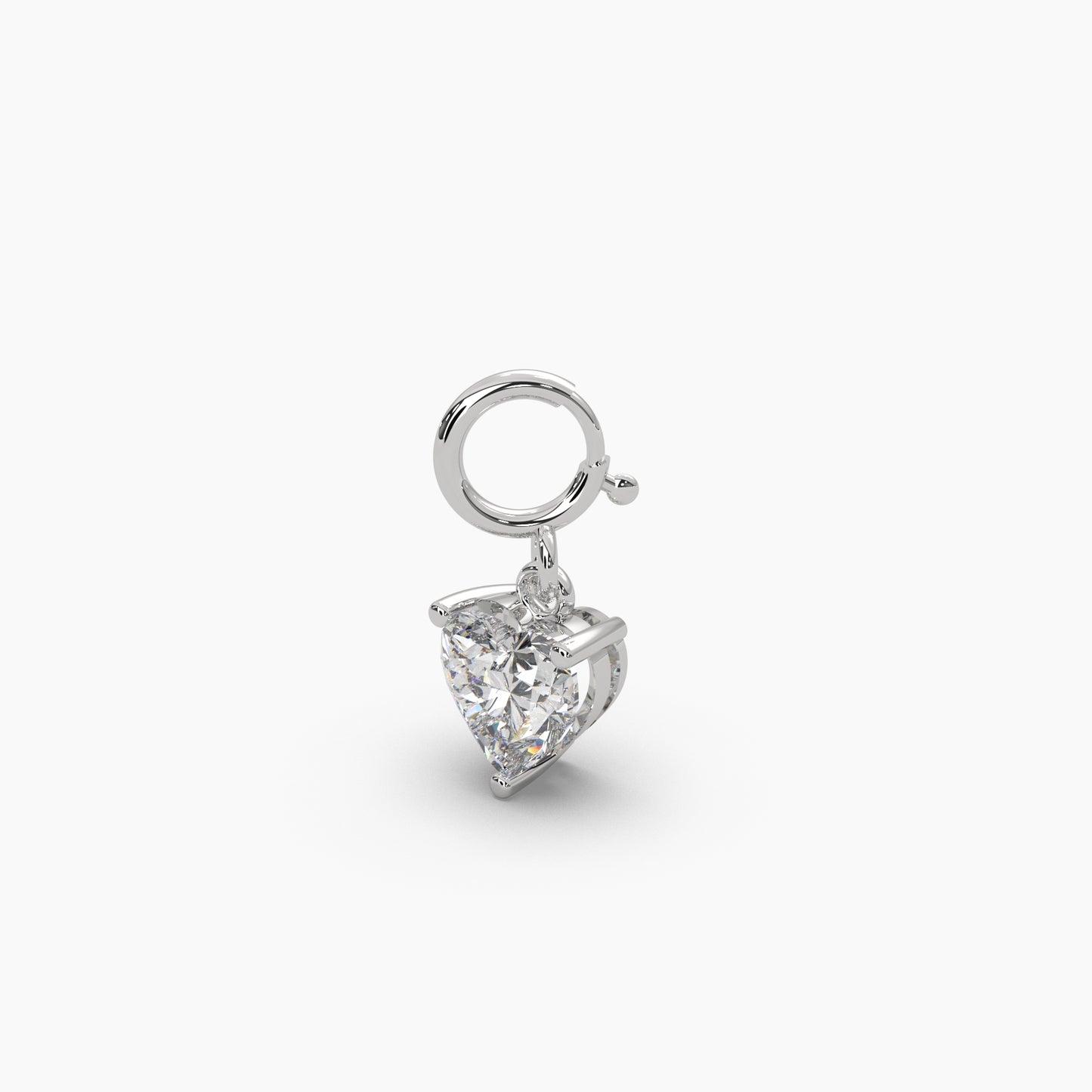 Heart Diamond Charm