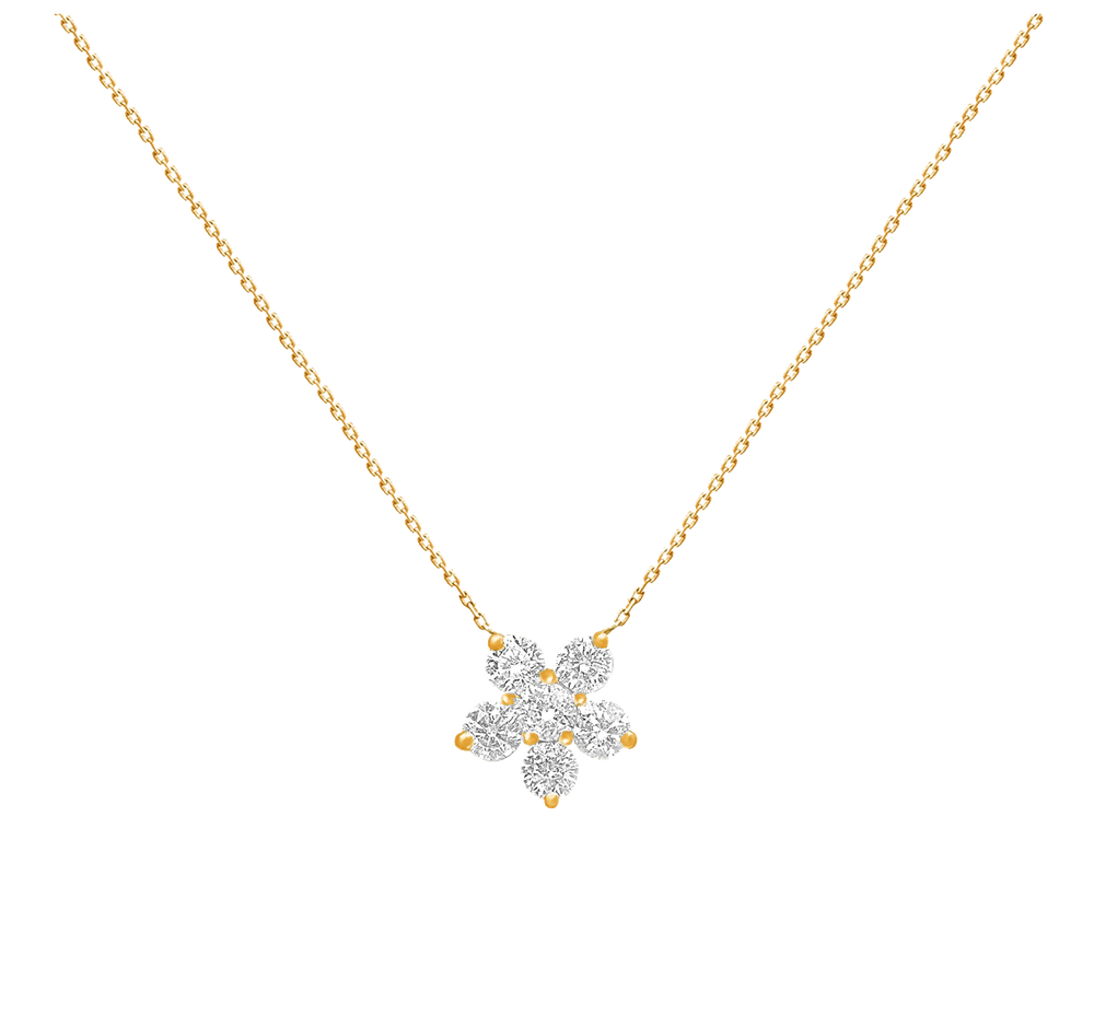 Sakshi's Classic Flower Necklace - 925 Silver