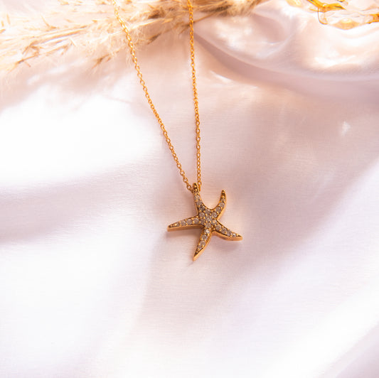 Starfish Necklace - 925 Silver