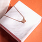 Studded Butterfly Necklace - 925 Silver