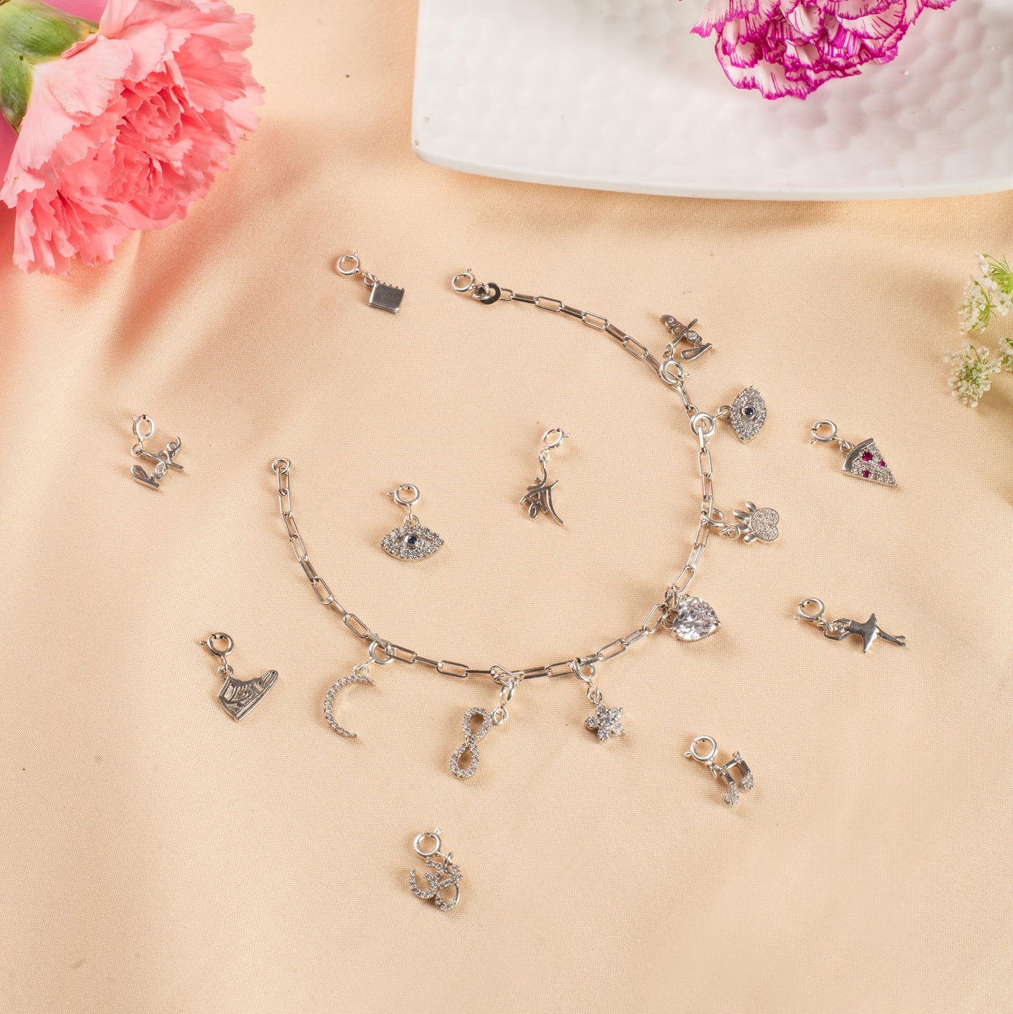 Personalized Charms Bracelet - 925 Silver (Pre-orders only)