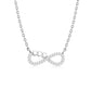 Infinity Heart Necklace - Fine Silver