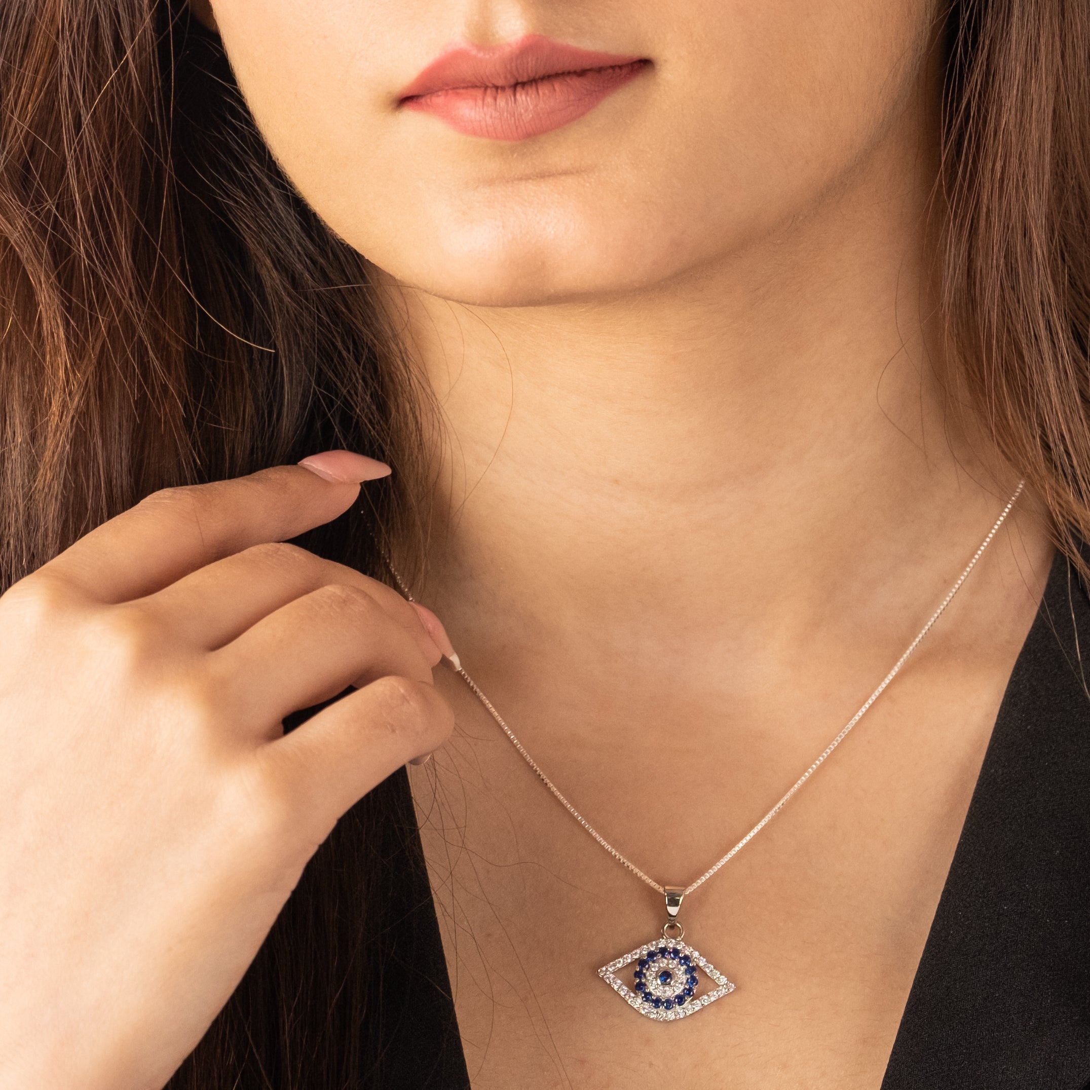 Infinity Evil Eye Diamond Charm-Candere by Kalyan Jewellers