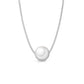 Classic White Pearl Necklace - Fine Silver
