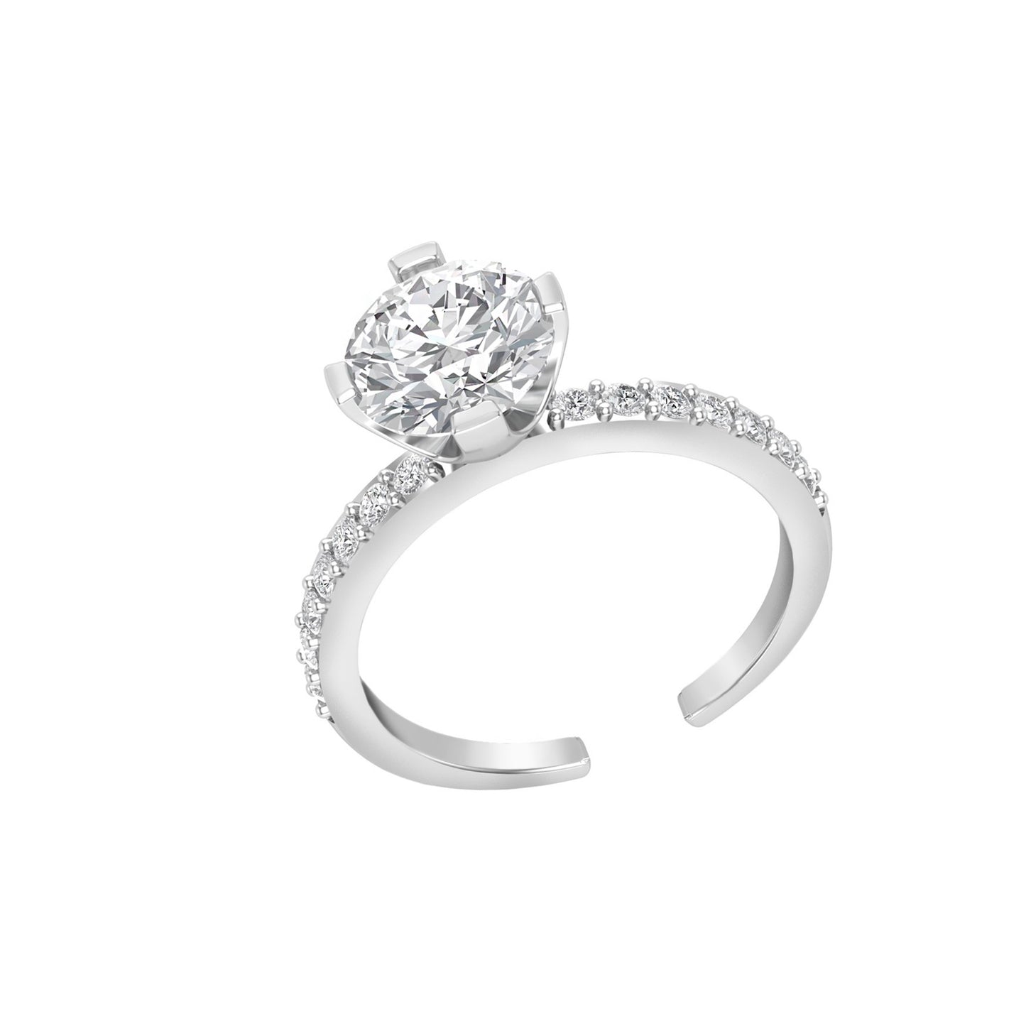 Proposal Solitaire Ring - 925 Silver