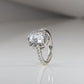 Queen Solitaire Ring - Fine Silver